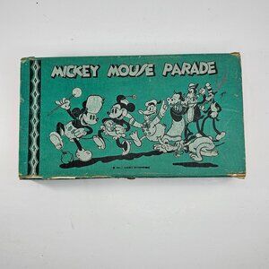 Vintage Mickey Mouse Parade Pencil Box Walt Disney Enterprises Dixon 2918